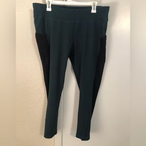 Rainbeau Womens Teal Leggings / Yoga Pants - Size XL